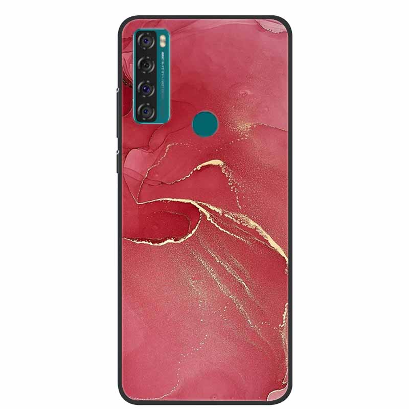 For TCL 20 R 5G Case Marble Silicone TPU Soft Phone Back Cover Case For TCL 20R 5G Funda Bumper Protector Capa Shockproof Coque