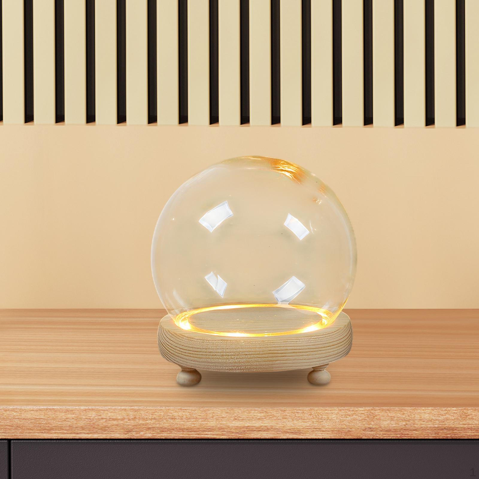 

Купол дисплея с основанием, колпак, прозрачная крышка, постамент, украшение, аксессуар для кукольного домика 20 cm