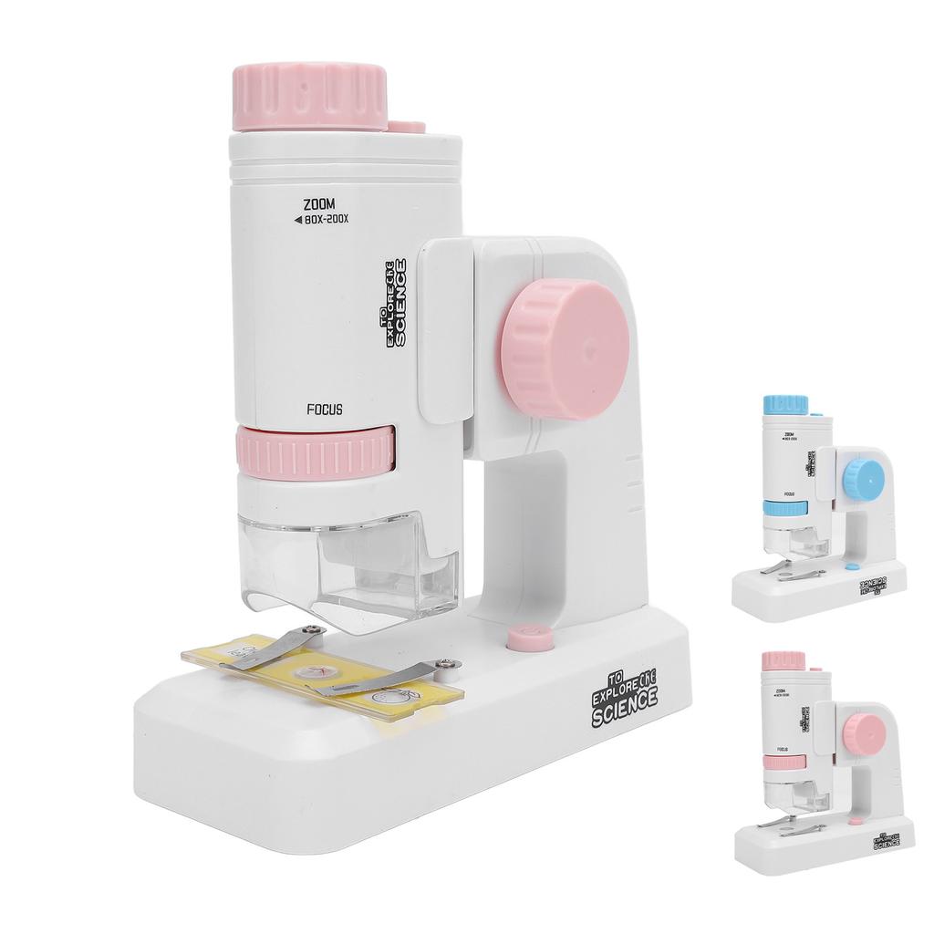 Kids Microscope Portable Miniature Microscope High Definition Science Experiments Set for School Out