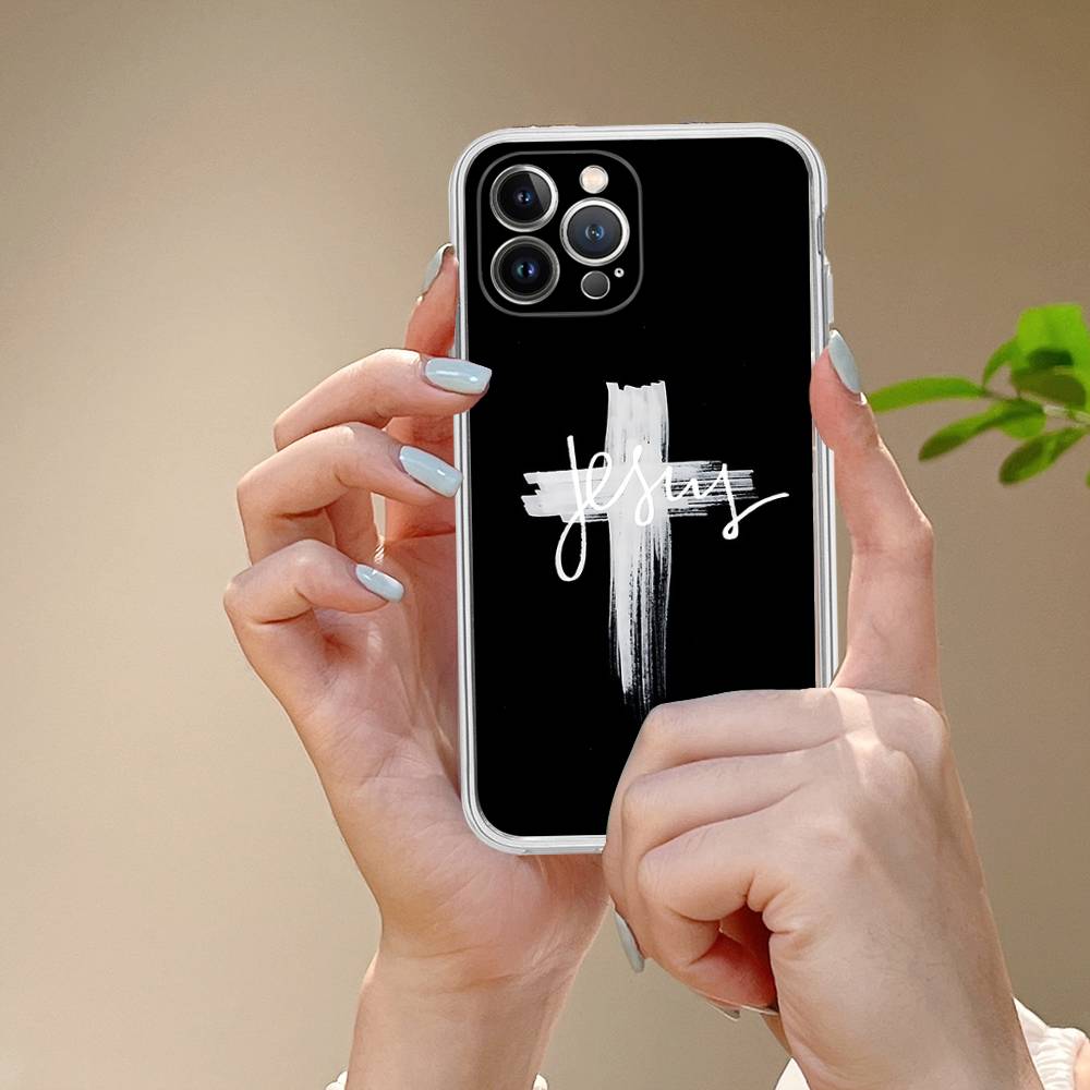 Verse Of The Christian Bible Jesus Phone Case For IPhone 17 16 15 Plus 14 13 Mini 12 11 Pro Max Soft Shell Cover