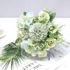 Fake Flower Ball Vivid Details Long Lasting Silk Simulation Flower Ball Arrangement Bouquet for