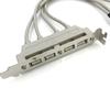 USB 2.0 IDC 9‑Pin Motherboard Header Adapter 2 Port 4 Port Rear Panel Expansion Bracket for Desktop PC Mainboard Accessory