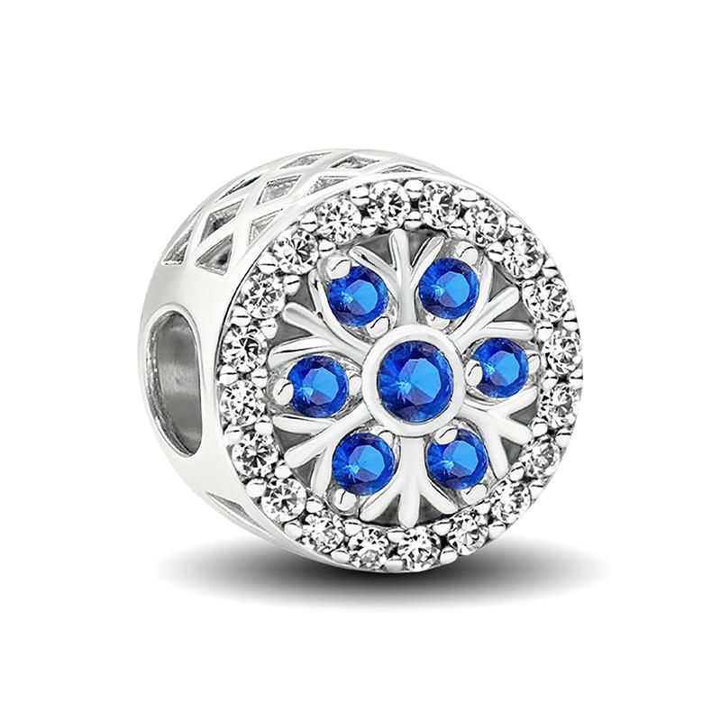 925 Silver Polar Bear Snowflake Hedgehog Winter Charm Bead DIY Bracelet Making High Quality Jewelry Gift