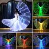Mit Teleskopstangen Bauchtanzflügel Leuchtende Schmetterlings-LED-Flügel Leuchtendes Party-Performance-Kostüm Bühnenperformance