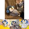 Little Penguin Plush Crossbody Bag With Zipper Closure For Kids Daily Use