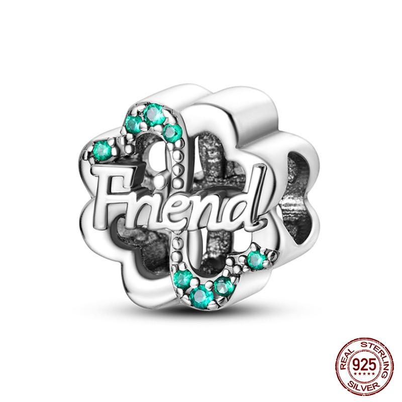

My Order Plata De Ley Lucky Lucky Clover Decorative Beads Fit Genuine 3Mm Copper Bracelet Diy Ladies Birthday Gift Gift