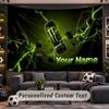 Wall Hanging Tapestry Custom NameMonster Energy Pattern Personalized Printed Fabric Wall Decor