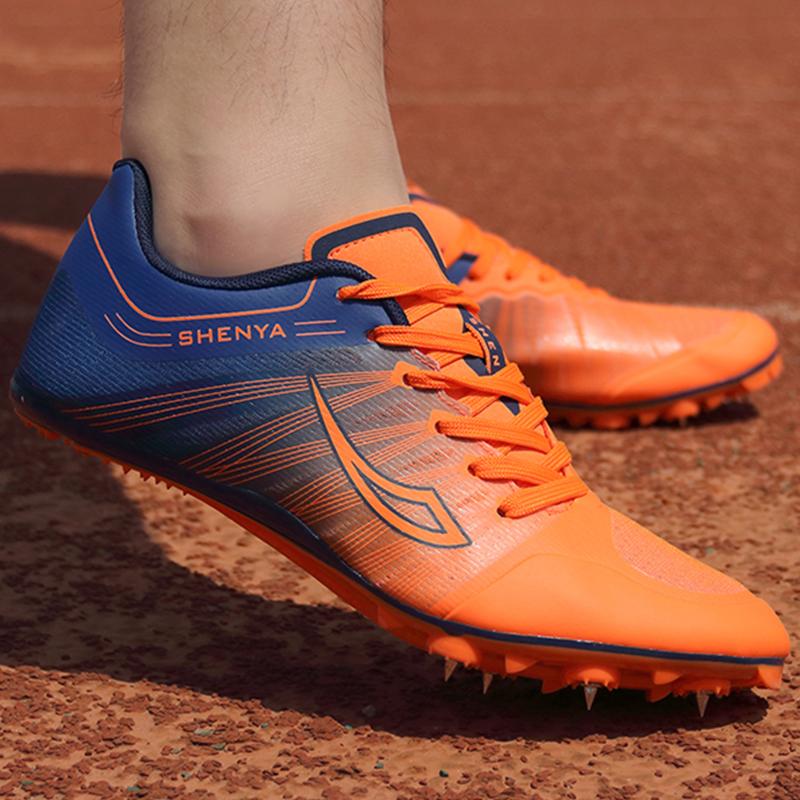 High Quality Men Women Nail Shoes Outdoor Sports Fast Runn Training Shoes Short Distance Anti Slip Grip Shoes Student Athletics