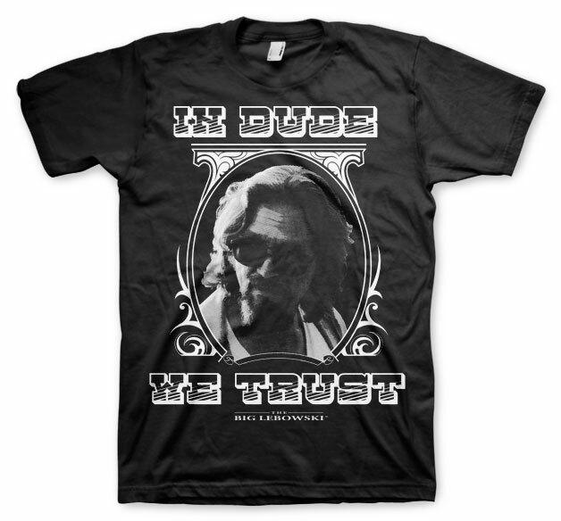 Officially Licensed Lebowski In Dude We Trust BIG TALL 3XL 4XL 5XL T-Shirt S