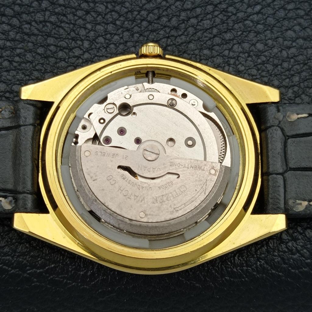 AUTOMATIC VINTAGE REFURBISHED CITIZEN 8200 JAPAN MENS SILVER WATCH A436286-2 R128-a436286