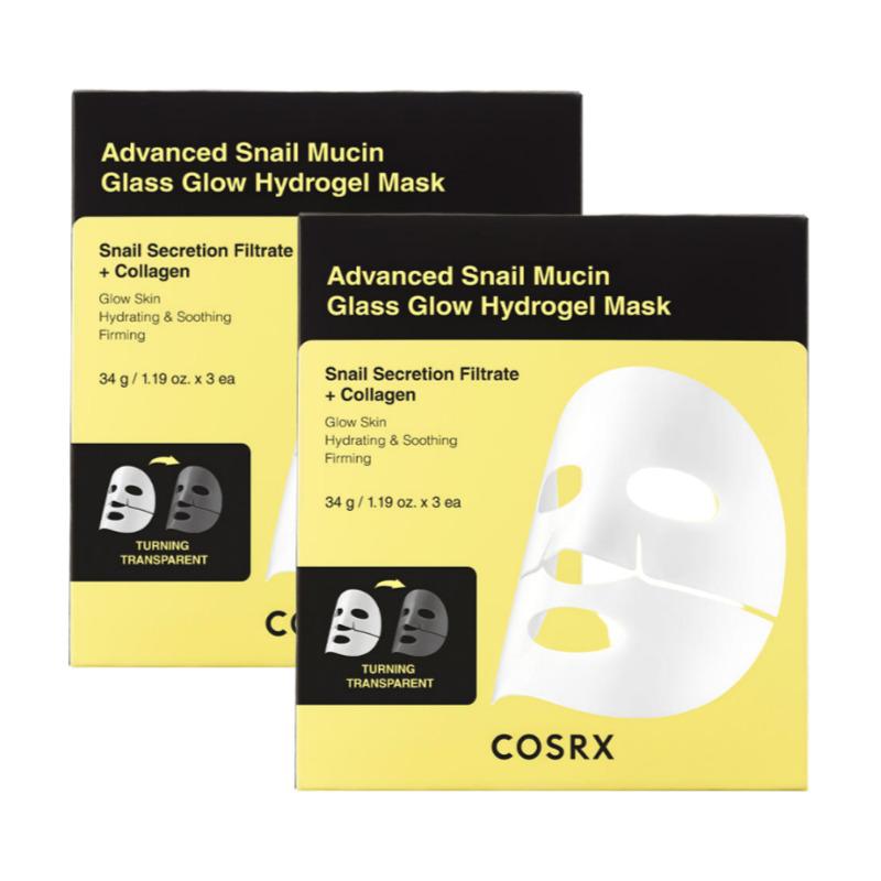 COSRX Advanced Snail Mucin Glass Glow Hydrogel Mask 34г (6 листов)