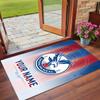Crystal Velvet Rug Custom Name Text, Soft Non Slip Floor Mat Home DecorCrystal Palace