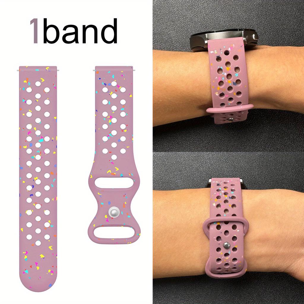 20/22mm Kleurrijk Siliconen Band met Vlindergesp in Achtvorm voor Huawei Watch GT5/Watch7, Ademend Zweetbestendig