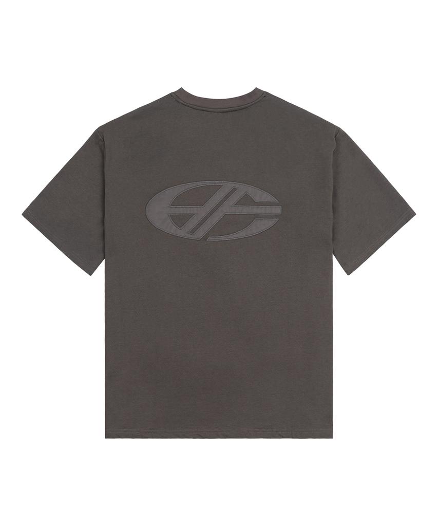 Hyeonpiteu Big Logo T-Shirt-[Charcoal]