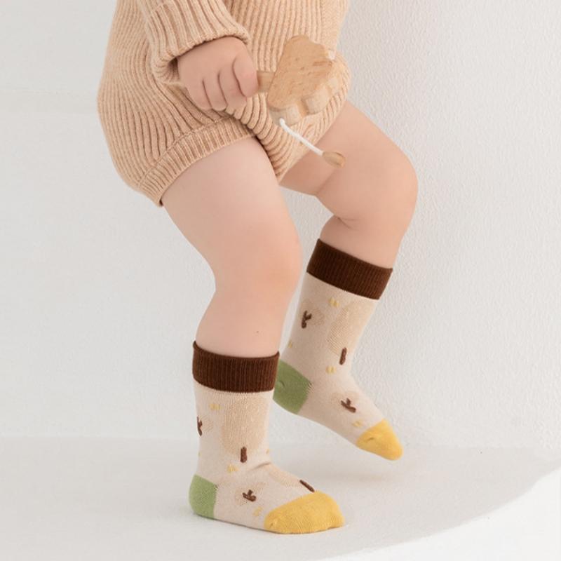 Kids Socks For Girls Boys Autumn Winter Cotton Baby Boy Girl Socks Fashion Cartoon Print Student Sport Children's Sock