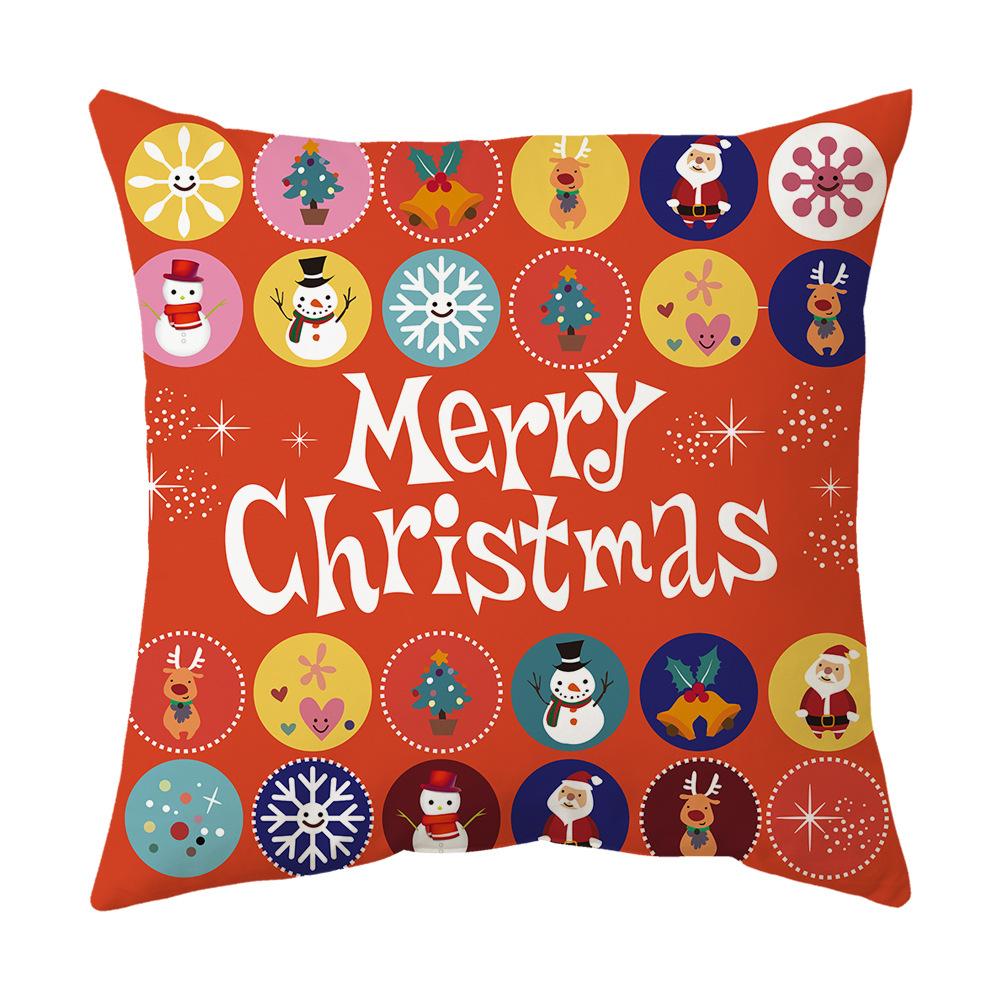 Christmas Pillow Cushion Pillow Cover Printed Pillow Cover Cushion Cover Home Holiday Gift Sofa