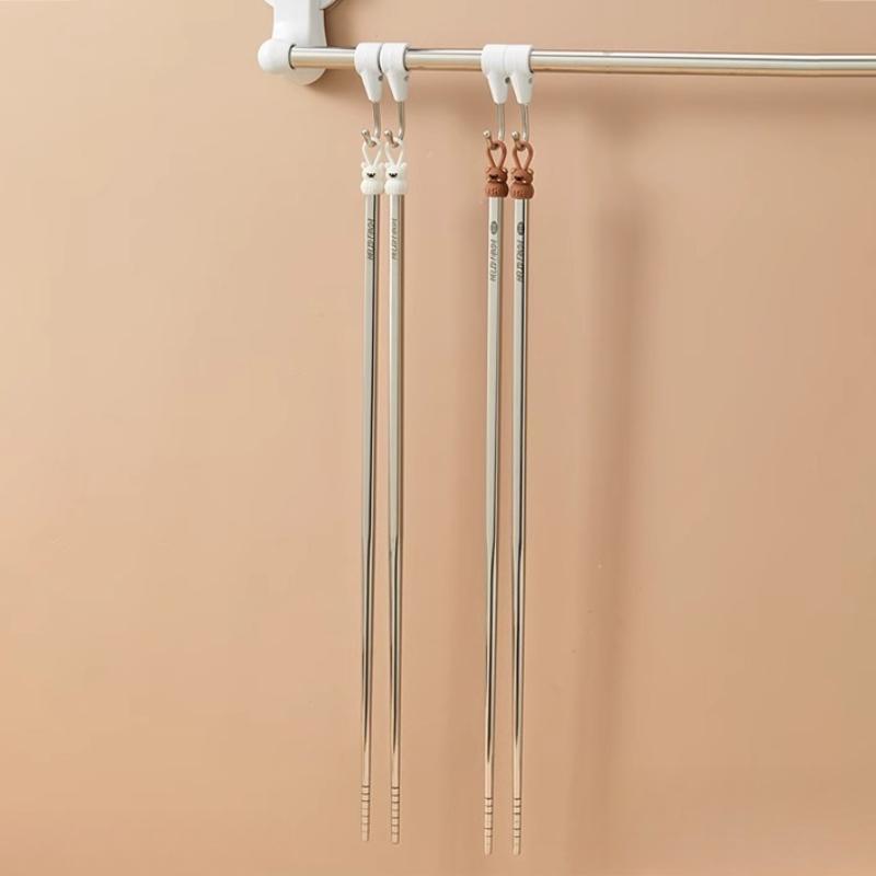 316 Stainless Steel Long Chopsticks Frying High-temperature Resistant Tableware Kitchen Hot Pot Anti-scald Serving Chopsticks