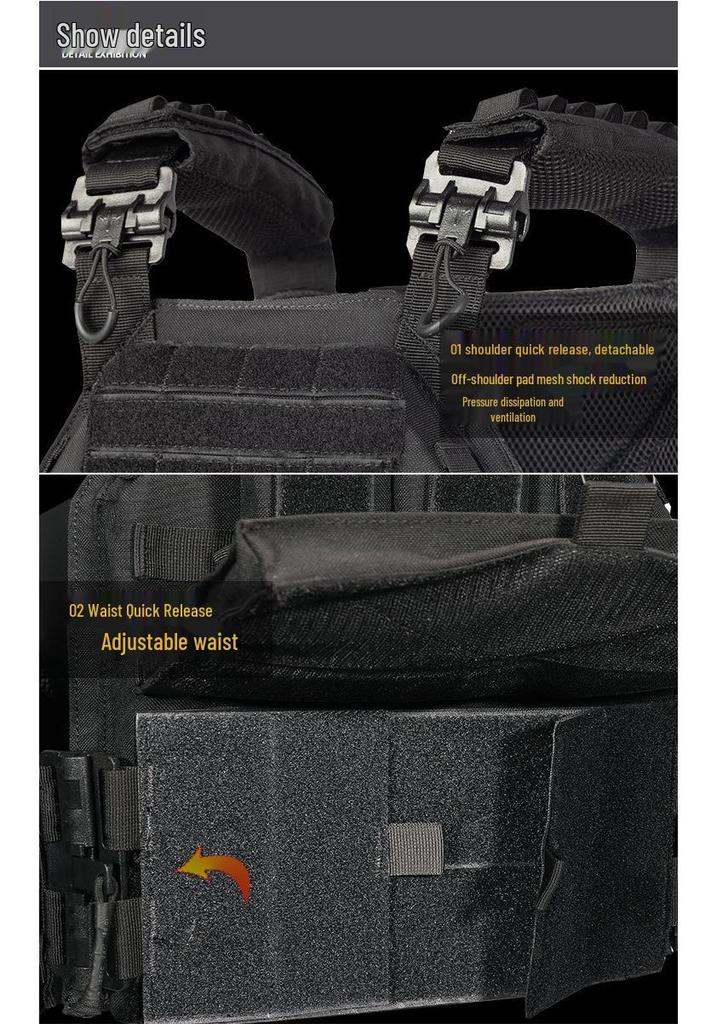 Outdoor Tactical Multifunctional Quick Release JPC Modular Vest for Military, Camping, and Combat Enthusiasts