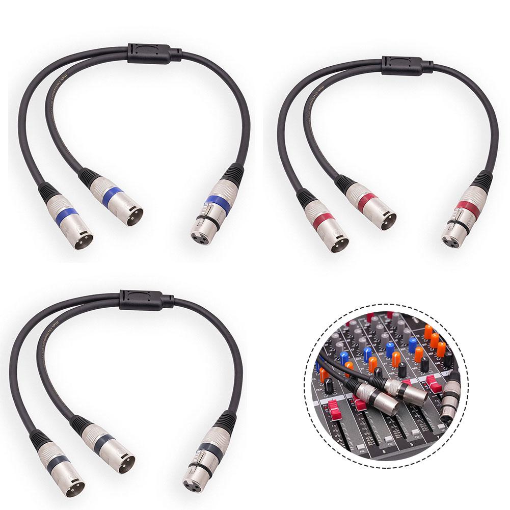 20 * 15 cm XLR-Splitterkabel 3-poliges symmetrisches schwarzes Kabel