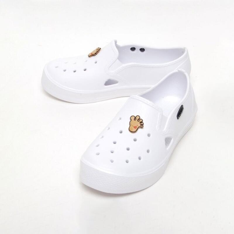 Public EVA Punching School Office Indoor Slippers white