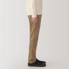 MUJI Men's Warm Cotton Brushed Chino Slim Pants, Dark Beige, Size 82, AE0XZA4A