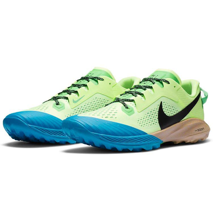 Nike Air Zoom Terra Kiger 6 Barely Volt Blue Men Sneakers Green Poison-Green Laser-Blue CJ0219-700