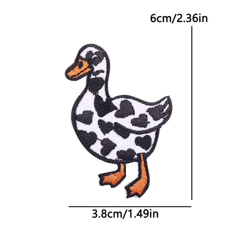 Animal Frog Patches Hats Bags Embroidered Sew Patch DIY Cartoon Animal Iron On Patches For Clothing Cat Frog Embroidery Stickers