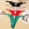 Sexy Frauen Höschen Metall Kette String Tanga Slip Nette Niedrige Taille Bogen Tanga Erotische Unterwäsche Weibliche Dessous Unterhose