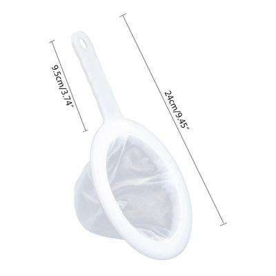1Pcs Reusable Nylon Super Fine Colander Mesh Sieve Strainer with Handle for Honey Juice Tea Soymilk Coffee Filter