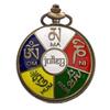 Vintage Quartz Pocket Keychain for Men & Women – Classic Retro Antique Style Timepiece, Decorative Accessory for Bags and Backpacks.
