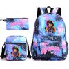 Spielwaren Aphmau Schultasche Cartoon Rucksack Federmäppchen Umhängetasche Dreiteiliges Set