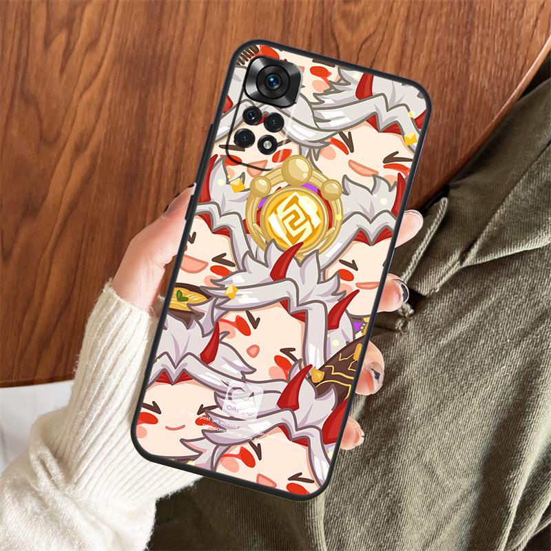 Genshin Impact Arataki Itto Case For Xiaomi Redmi Note 14 Pro 13 12 11 10 15 Pro Plus Redmi 15 C 13 10C 12C 14C 13C Cover