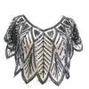 Sequins Flapper Shawl Costume Beadwork Accessories for 20s Theme Party