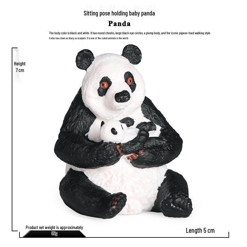 Baby Panda Cognitive Toy and Home Decoration Figure