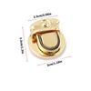 1Sets Iron Tuck Lock Clasp Catchs Purse Thumb Lock 33x25x30mm for Leather Bag Hangbag Case Clasp
