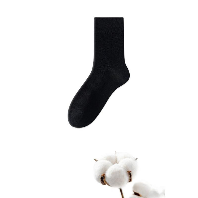

Men s Summer Long Socks, Extra-large and Padded Pure Cotton Lightweight Style Sports Mid-calf Socks 1 pair чёрный