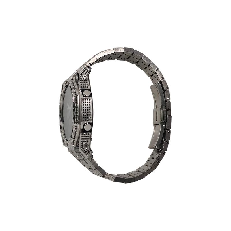 Casio Customized Watch Modified Series Silver Star Diamond Case Fashion Trend Waterproof 200 Meters GA-2100-7A7 modified-A GA-2100-7A7