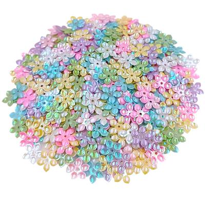 Alta qualità 500 Pezzi Toppa in PVC Colore Magico Cuore Fai da Te Accessori per Abbigliamento Moda Farfalla 6 Stili Creativi Perline Paillettes Fiore Margherita