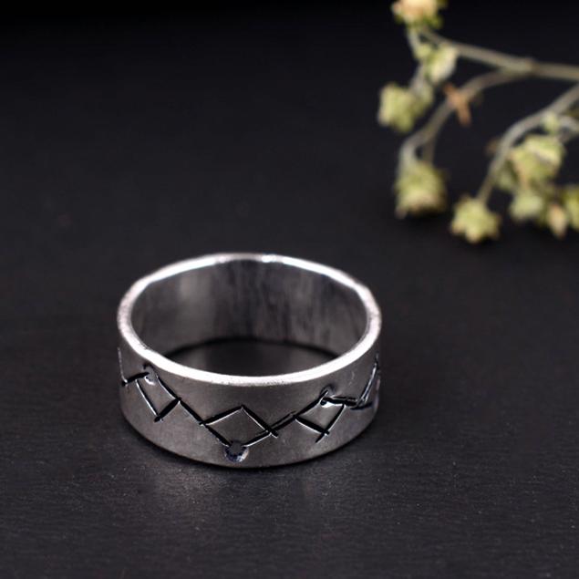Handmade Arthritis Support Ring – Sterling Silver Thumb Splint, Adjustable Therapy Band