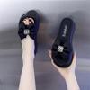 Bow Cool Slippers Women's Summer Wear 2025 New Platform Casual Beach Sandals Fashion with Skirt One-word Drag