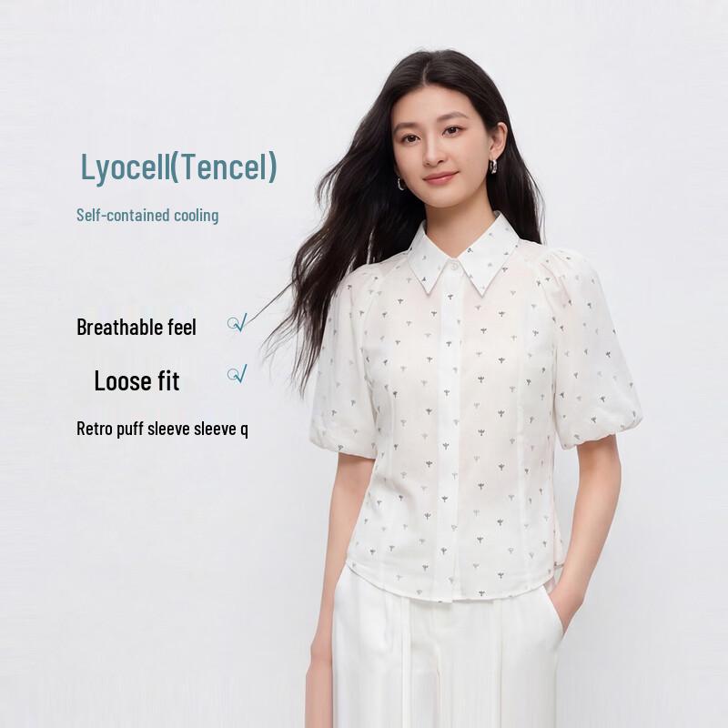 FivePlus Floral Puff Sleeve Blouse S