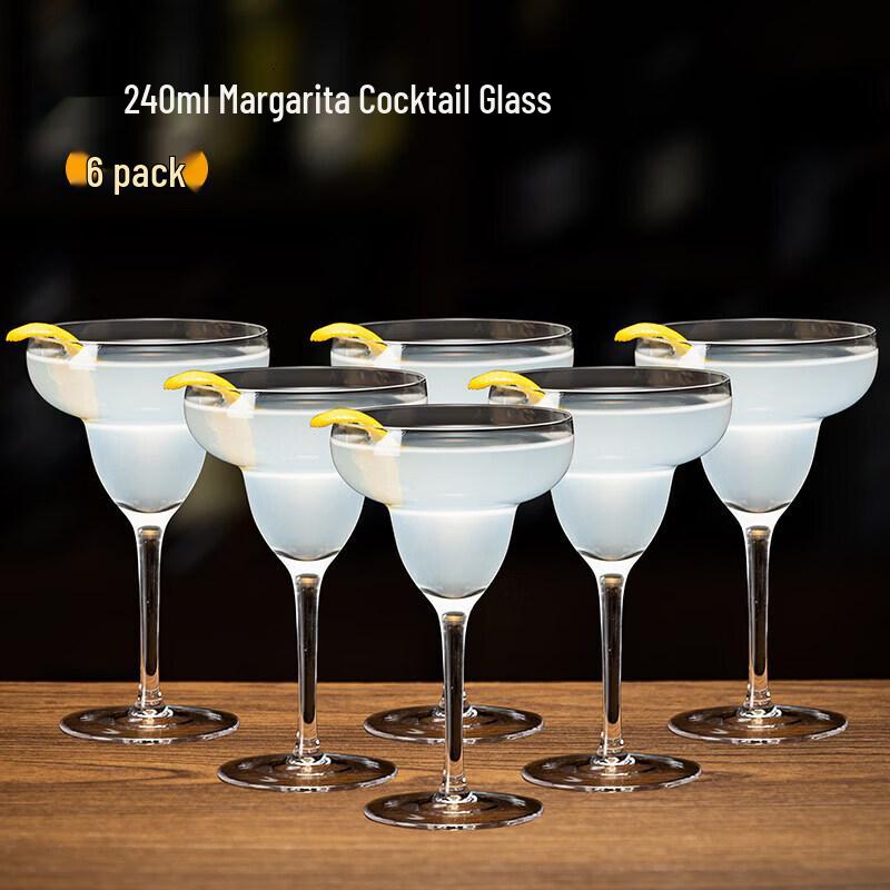 Qiwai Premium Large Glass Beverage & Cocktail Cup