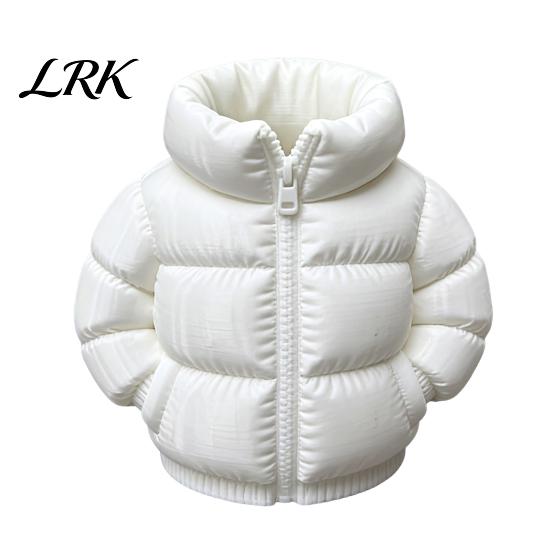 Warm Visual Pen Holder Down Jacket Holder, 3D Printed Desktop Organizer, Lightweight Durable Hollow Matte Texture for Students Dormitory Office
