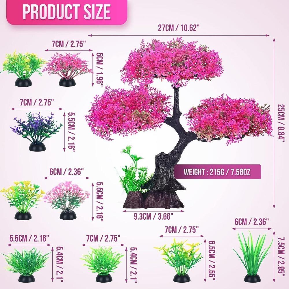 Lifelike Aquarium Artificial Plants Undersea Aquatic Plants Ornament  For Goldfish Betta Fish Tank