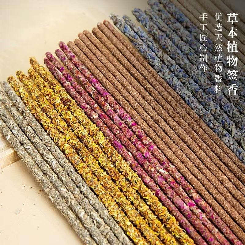 Natural Rose Incense Sticks Handmade Natural Incense Aroma for Meditation Relaxation and Positivity