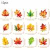 12pcs Fall Maple Leaf Hanging Swirls Ceiling Decorations for Thanksgiving Autumn Party Home Classroom Door Wall Decorations