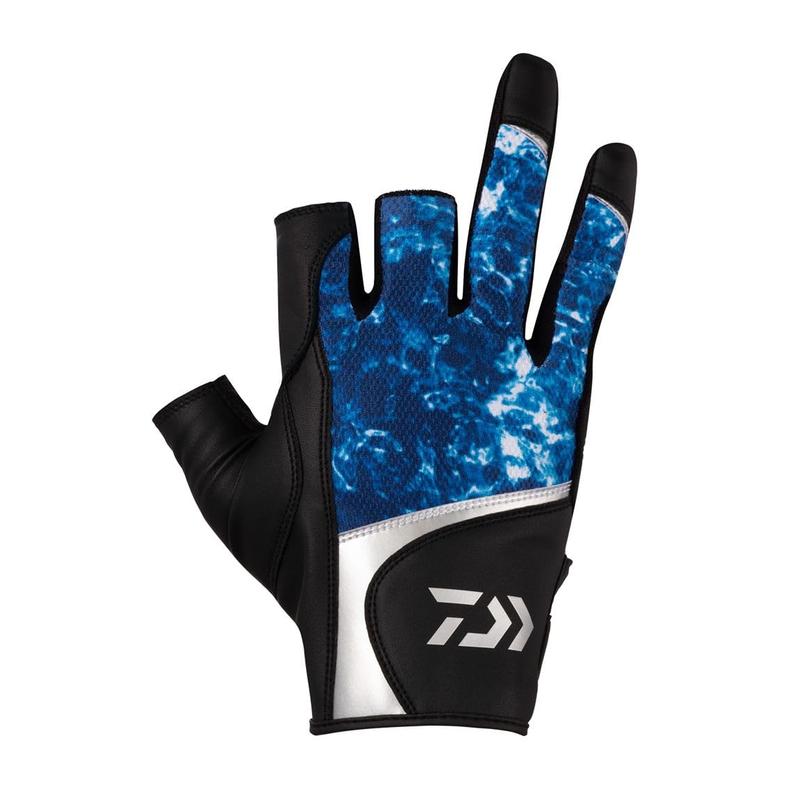 

Daiwa Salt Game Gloves, 3-Piece Cut, DG-7224, Ocean Camo, Medium