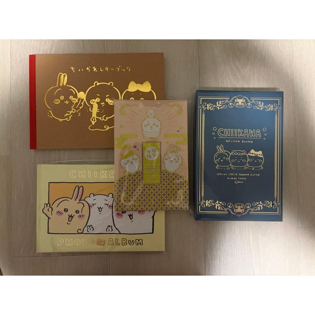 Used Chikawa Special Edition Appendix Letter Book Goshuin Book Photo Album Sticky Notes & Note Box