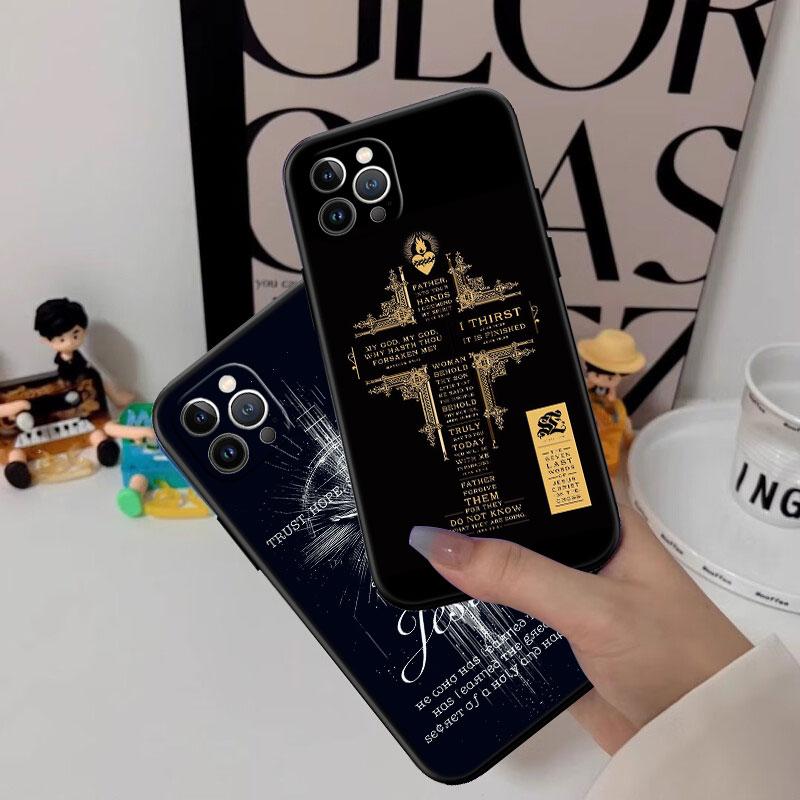 IK15 Bible Verse Jesus Christ New High-End Shell Phone Case for OPPO A3 Pro A72 A74 A76 A77 A77S A78 A79 A94 A95 A18 A40M A58