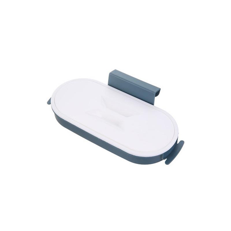 Portable Plastic Garbage Hanging Bag Kitchen Trash Storage Rack Bag Hook Scouring Pad Dry Shelf Holder Kitchen Organzier